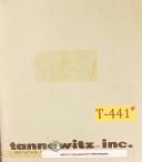 Tannenwitz-Tannewitz GN Type Ban Saw Operators Parts Install Electric Hydraulic Schematics -GN-01